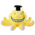 Assassination Classroom Koro Sensei Plush Doll Keychain Key Ring Accessory