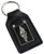 Morgan Leather and Enamel Key Ring Key Fob