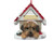 Yorkipoo Dog Doghouse "Personalized" Christmas Ornament