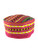 Vipada Handmade African Dashiki Hat Kente Pattern Kufi Kofi Hat Cap 3 Pink with Yellow