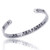 MUERDOU Inspirational Cuff Bracelet Bangle BE Fearless Stainless Steel Engraved for Women Teen Girls with Hidden Message BE Fearless Cuff