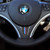 JMY Carbon Fiber Steering Wheel Sticker M Stripe Emblem 3D Car Sticker for BMW E90 E92 E93 Old 3 Series B