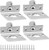 TOVOT 4PCS Closet Door Ball Catch Adjustable Drive-in Ball Catch Door Hardware with Strike Plate