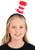 Dr_ Seuss Cat in The Hat Springy Costume Headband for Kids and Adults Red