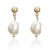 Mismatched Earrings Faux Pearl Drop Earrings Dangle Dangly Dangling Handpicked Rough Pearl Stud Earrings Handwork Fashion Irregular Baroque Natural Freshwater Cultured Pearls Earrings