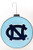 University of North Carolina UNC Tarheels NCAA DISC Ornament