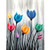 5D Diamond Painting Full Round DrillPaint by Number Kits Embroidery Paintings Pictures Arts Craft Abstract Flowers 11_8x15_7in Pack by Cenda