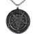 Church of Satan Jewelry Sigil of Lucifer Baphomet Inverted Pentacle Pentagram Star Silver Medallion Pewter Mens Pendant Necklace Lucky Charm Protection Amulet Safty Talisman Stainless Steel Chain