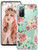 S20 FE 5G Case Compatible with Samsung Galaxy S20 FE 5G Case Clear Silicone Shockproof Cases Floral S20 FE 5G Case with Design TPU Galaxy S20 FE 5G Case Flower Pattern New Phone Cover Shell 2020