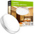 Ustellar 1000lm 12W LED Round Ceiling Lights Fixture Flush Mount100W Incandescent Bulbs Equivalent 10in 3000K Warm White Ceiling Lamp Indoor for Bathroom Living Room Hallway Office Bedroom Kitchen