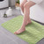 Lewondr Memory Foam Bath Mat Absorbent Non Slip Cobblestone Bath Rug Ultra Soft and Cozy Coral Fleece Bathroom Mat Machine Wash Shower Bath Rug 16x2440x60cm Green