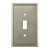 Cosmas 65003-SN Satin Nickel Single Toggle Switch Plate Switchplate Cover