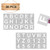 36 Pcs Letter Stencils for Painting on Wood - Alphabet Stencils with Calligraphy Font Upper and Lowercase Letters - Reusable Plastic Art Craft Stencils with Numbers and Signs4X4 inch