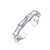 Garden Bamboo Style Shape Midi Toe Ring For Women For Teen Polished 925 Silver Sterling Adjustable