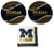 Michigan Wolverines Party Bundle 9" Plates (16) Lunch Napkins (20)