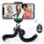 Phone Tripod Stand Flexible Camera Tripod with Wireless Remote  Universal Clip 360 Adjustable Mini Cell Phone Tripod for iPhone Android GoPro Selfie Camera Black