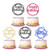 12Pcs Glittery Happy Birthday Cake Topper for Birthday Party DecorationsBirthday Party Cake Topper DecorBoy Girls Birthday Cake Decor?Double Sided Glitter?