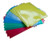 AROM Office Clear Document Folder Set of 15 in 5 assorted Colors