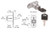 CRL Nickel Plated Track Plunger Lock - Keyed Alike