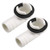uxcell Air Conditioner Drain Hose Connector Elbow Fitting with Rubber Ring for Mini-Split Units and Window AC Unit 22_5mm 2Pcs