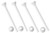 Wilton 303-4001 Bakers Best Disposable Pillars with Rings, 9-Inch, 4-Pack