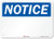 Notice Blank Write-On Sign by SmartSign  10 x 7 3M Reflective Aluminum