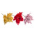 NUOBESTY Glitter Poinsettia Christmas Flowers Artificial Christmas Tree Ornaments Artificial Poinsettia Flower for Christmas Decorations Pink 3pcs
