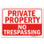 Private Property No Trespassing Sign Made Out of _040 Rust-Free Aluminum IndoorOutdoor Use UV Protected and Fade-Resistant 7 x 10 by My Sign Center