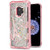 MyBat Cell Phone Case for Samsung Galaxy S9 - Rose Gold Eiffel Tower/Silver Sparkles