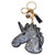 Popfizzy Bling Keychain Key FOB Backpack or Purse Charm Fun Decorative Accessory Unicorn Head