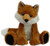 First   Main Sitting Floppy Friends Fox Plush Toy 7 H