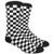 Black Checkers Novelty Socks for Men - Fun Colorful Dress Socks - Premium Cotton - Checkered Black