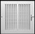 6w X 6h 2-Way-Flat Stamped Steel - Vent Cover - Grille Register - Sidewall or Ceiling - High Airflow - White Outer Dimensions 7_75w X 7_75h