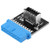 JoyReken - USB 3_0 3_1 Gen 2 Internal 19-Pin Motherboard Header to Type E Header A-Key 20 Pin Front Panel Adapter for USB Type C Motherboard
