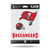 NFL Rico Industries Die Cut 3-Piece Triple Spirit Sticker Sheet Tampa Bay Buccaneers