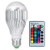 E26 LED Light Bulb 10W RGB Color Changing LED Lamp Dimmable with Remote Control