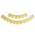 Cheers to 40 Years Pre-strung Gold Glittery Banner 40th Birthday Wedding Anniversary Party Decorations for Men Women
