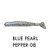 Big Bite Baits PT17508 Paddle Tail Grub Blue Pearl Pepper, 1.75"