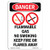 OSHA Danger Sign - Flammable Gas No Smoking  Choose from Aluminum Rigid Plastic Or Vinyl Label Decal  Protect Your Business Construction Site Warehouse   Shop Area   Made in The USA