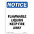 OSHA Notice Sign - Flammable Liquids Keep Fire Away  Choose from Aluminum Rigid Plastic or Vinyl Label Decal  Protect Your Business Construction Site Warehouse   Shop Area   Made in The USA