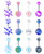LAURITAMI 14G Surgical Stainless Steel Belly Button Rings Navel Ring Retainer Belly Rings 10mm Belly Piercing Barbell