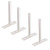 Floating Shelf Brackets 4 Inch 4PCS Floating Shelf Hardware Blind Shelf Support Heavy Duty Floating Shelf Brackets Hidden Shelf Brackets for Floating Wood Shelves - Invisible Shelf Support