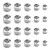 PH PandaHall 100pcs 5 Sizes Metal Cube Beads Stainless Steel Spacer Beads Large Hole Spacer Beads for Bracelet Necklace Jewelry Making