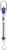 Ajax Scientific Plastic Tubular Spring Scale 250g2_5N Weight Capacity Blue