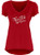 Blue 84 NCAA Texas Tech Red Raiders Womens Liquid Jersey V-Neck Red Small