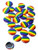 LGBT Pride Rainbow Pinback Buttons - 1 Inch Size - 25 Pack