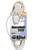Coleman Cable 09417 Flatplug Extension Cord 2-Prong with Glowing Plug, 7-Foot, White