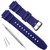 OliBoPo Waterproof Natural Resin Replacement Watch Band for Casio AQ- S800W SGW-300H MRW-200H AE-1200 W-800H W-735H Blue