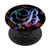 B Blue Umbrellas Abstract Night Dark Monogram Initial Letter PopSockets Grip and Stand for Phones and Tablets