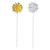 Silver & Gold Pom Pom Toothpicks, 8ct